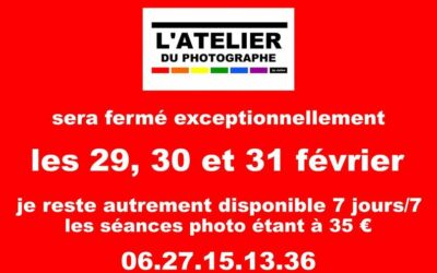 Fermeture exceptionnelle
