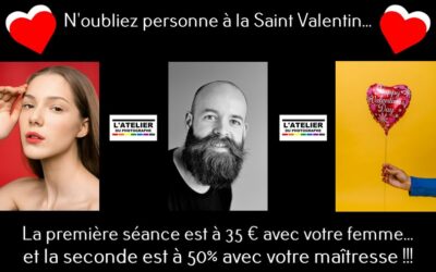 Les bons plans pour la Saint Valentin, c’est à L’Atelier du Photographe by Julien / Carentan – Manche – Normandie 😜