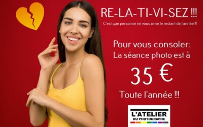 Les bons plans pour la Saint Valentin, c’est à L’Atelier du Photographe by Julien / Carentan – Manche – Normandie 😜