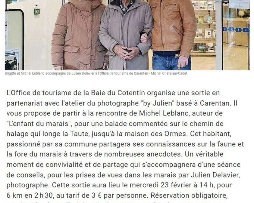 Merci à Michel Chatelain-Cadet et La Manche Libre pour cet article 👌🏻