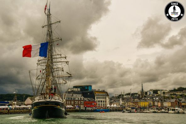 Arrivée ce matin du « Géant des mers » au Fécamp Grand’Escale 2022.⛵️